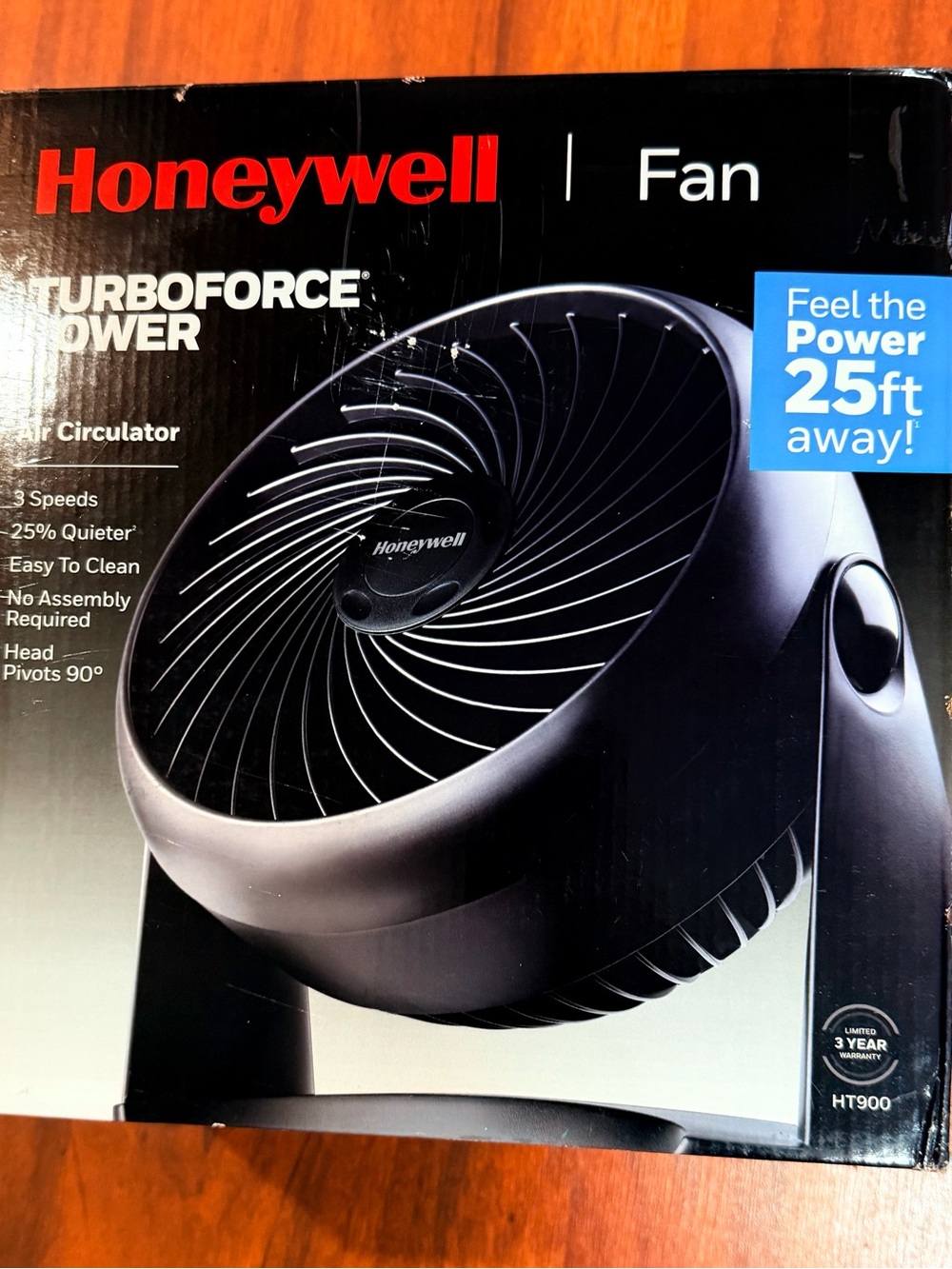 New in box Black Turboforce Power Fan - Compact Air Circulator